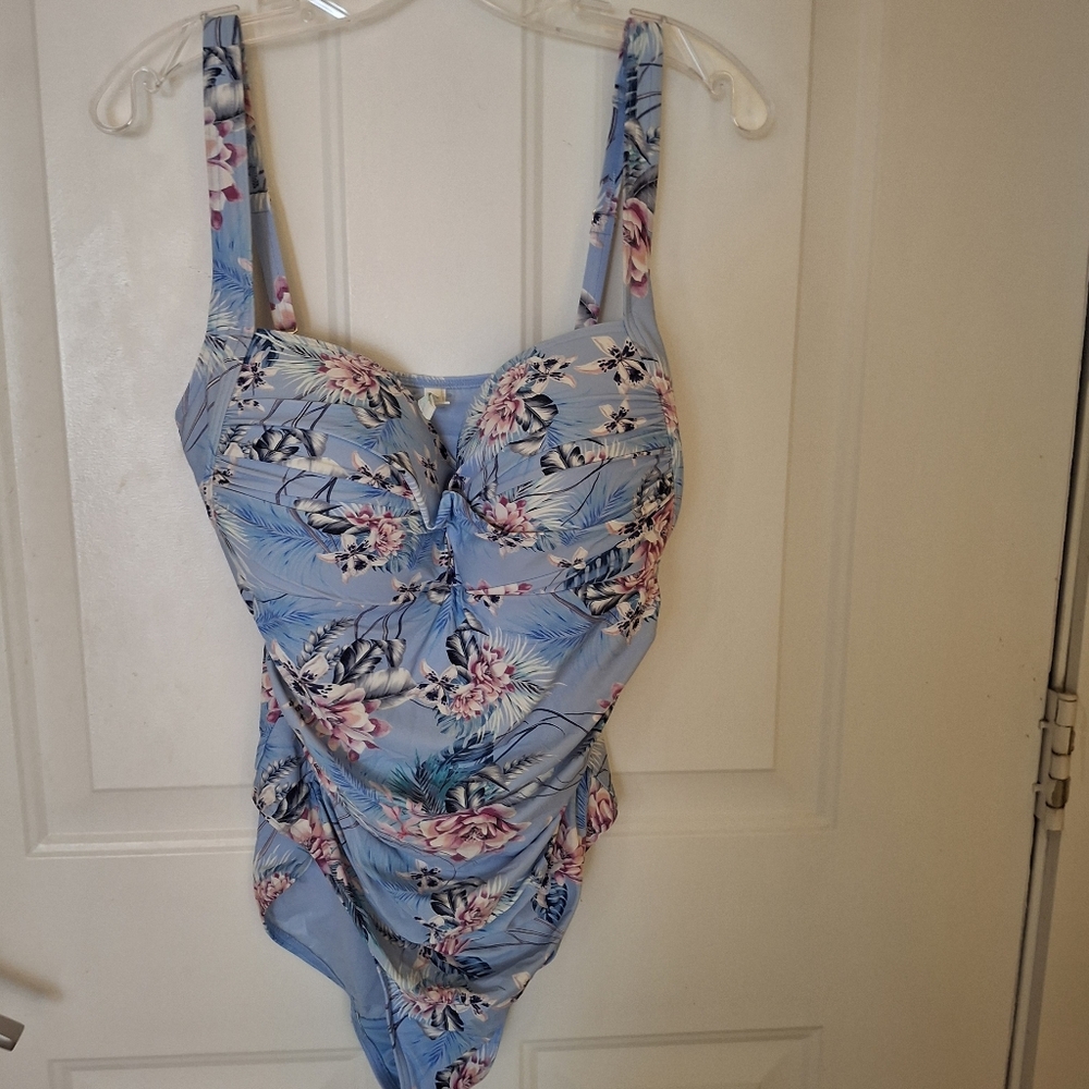 Floral One-Piece Nip Tuck Swimsuit
